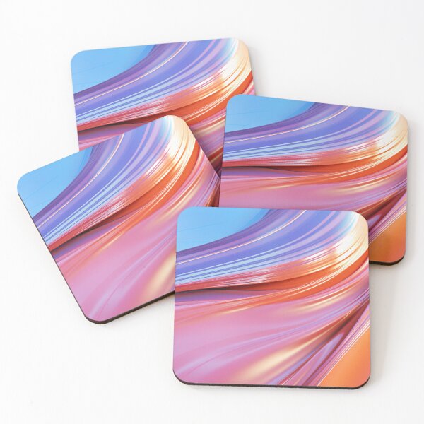 Item preview, 3D Abstract Waves in a Dreamy Landscape | A Mesmerizing Piece of Art That Will Transport You to Another World designed and sold by samuelpinzon.