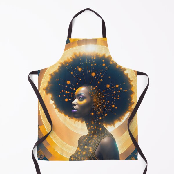 Item preview, Stunning Afrofuturist Portrait of an Ultra Stylish Black Woman designed and sold by bobbi-gyre.