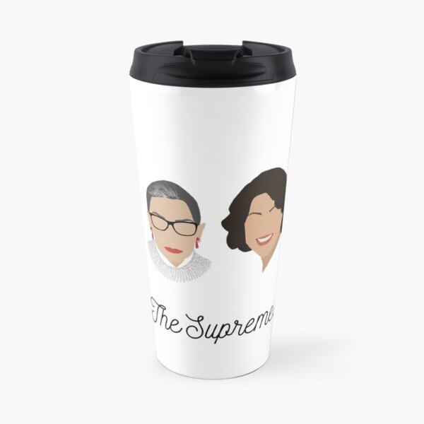 The Supremes (black text/white background) Travel Mug