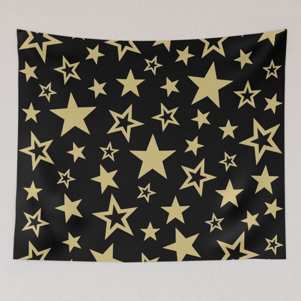 Item preview, Star Pattern Black and Gold designed and sold by tonymagnerart.