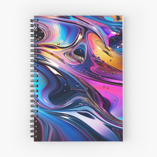 Item preview, 3D Abstract Waves in a irisdicent Colors | A Vibrant and Energizing Piece of Art for Home Decor designed and sold by samuelpinzon.