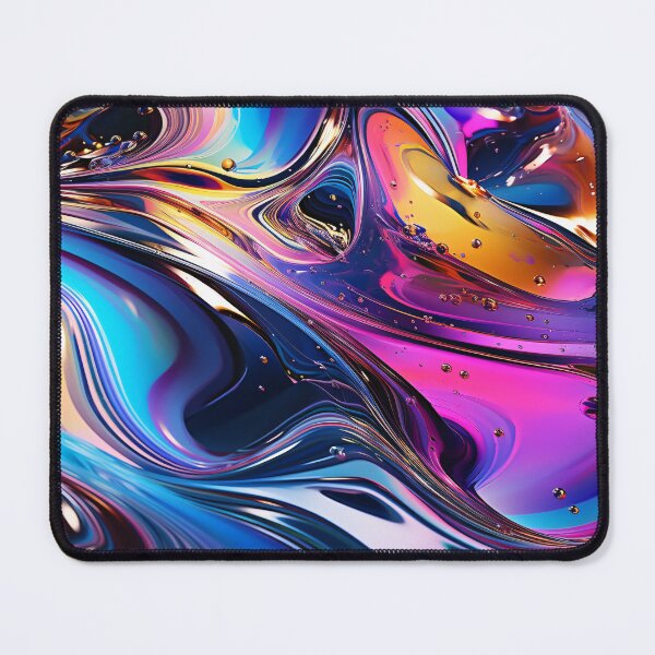Item preview, 3D Abstract Waves in a irisdicent Colors | A Vibrant and Energizing Piece of Art for Home Decor designed and sold by samuelpinzon.