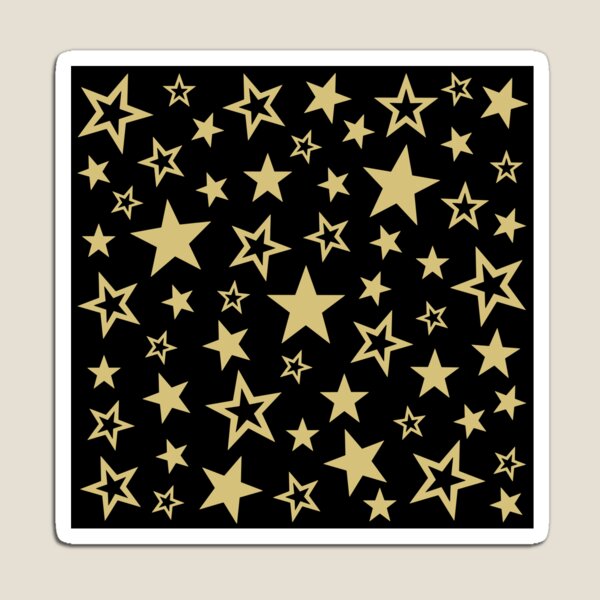 Item preview, Star Pattern Black and Gold designed and sold by tonymagnerart.