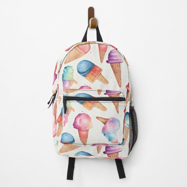 Item preview, Ice cream watercolor seamless pattern tile designed and sold by MiraCleAI.
