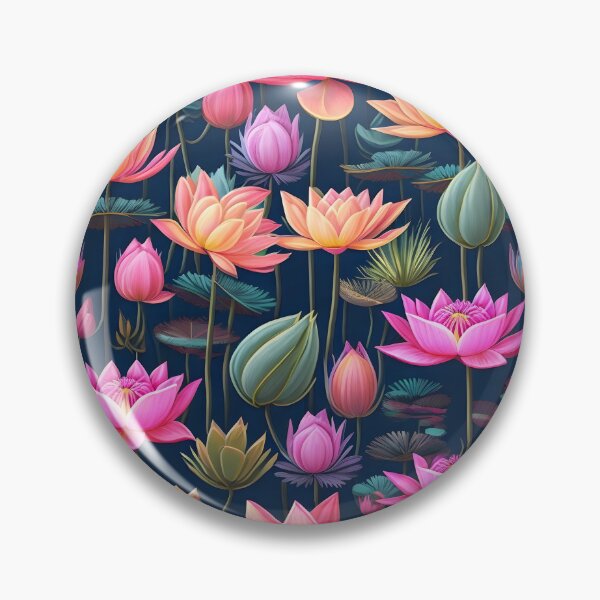 Item preview, Lotus pattern designed and sold by PrintSoulDesign.