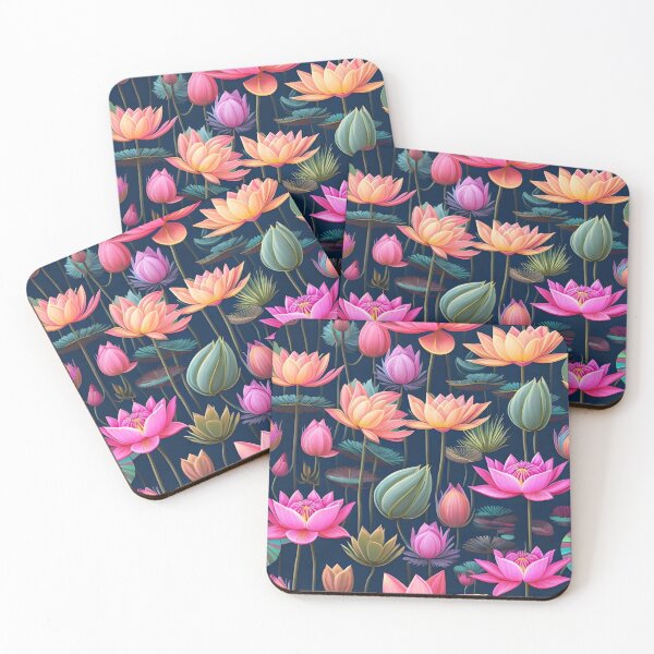Item preview, Lotus pattern designed and sold by PrintSoulDesign.