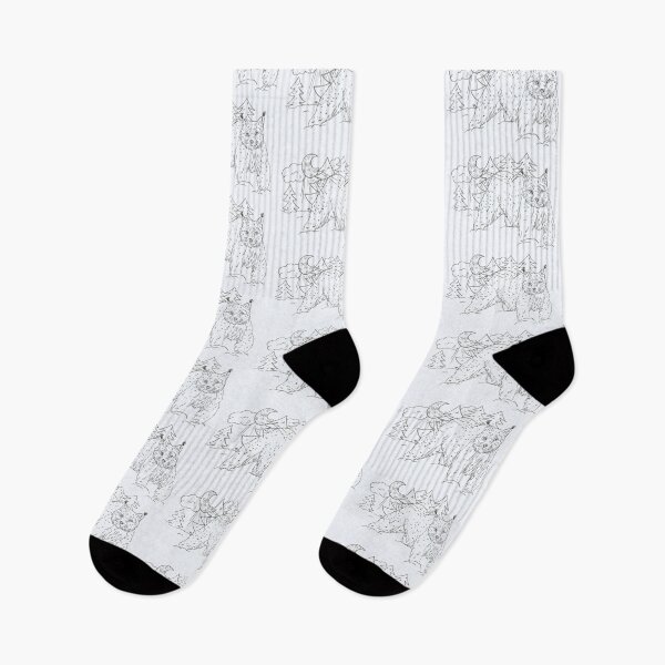 Item preview, Lynx walks through the snow in the moonlight (black/white) designed and sold by Anmioma.