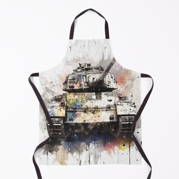 Item preview, Watercolor Panzer Tank designed and sold by TortillaChief.