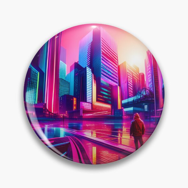Item preview, Stranger In A Neon Cyber City designed and sold by Ink Art Design.