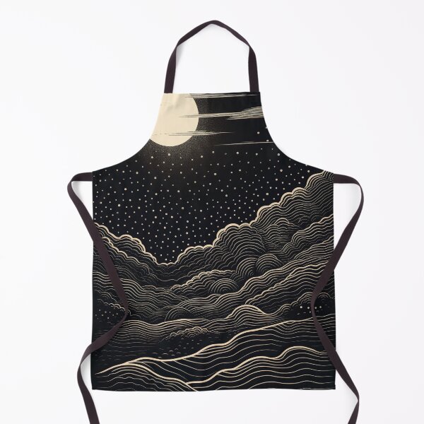 Item preview, Woodblock Nightscapes Black and White Illustration designed and sold by vicvalli.