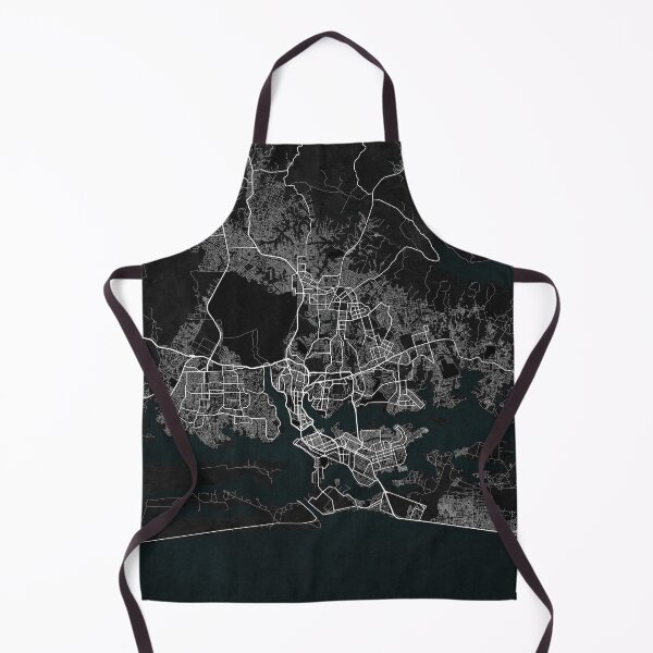 Item preview, Abidjan City Map of Côte d'Ivoire - Dark designed and sold by deMAP.