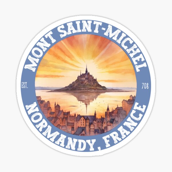 Artikel-Vorschau von Mont Saint Michel Frankreich Retro Vintage erstaunliche Outdoor-Abenteuer-Reise-Liebhaber-Geschenk-Souvenir, designt und verkauft von Eponine6.