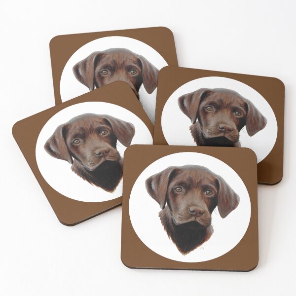 Item preview, Chocolate Labrador Puppy, Painting (brown) designed and sold by SandraWarmerdam.