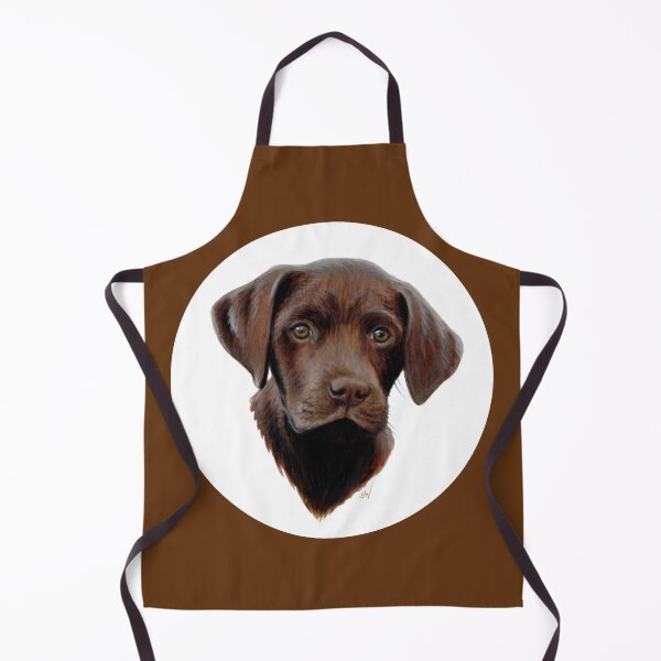 Item preview, Chocolate Labrador Puppy, Painting (brown) designed and sold by SandraWarmerdam.