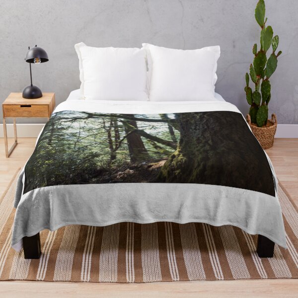 Item preview, Dark trees in the forest trail path designed and sold by Fenderbender00.