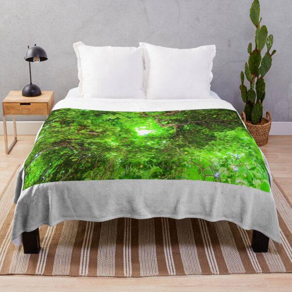 Item preview, Sun poking through branches of green tree designed and sold by Fenderbender00.