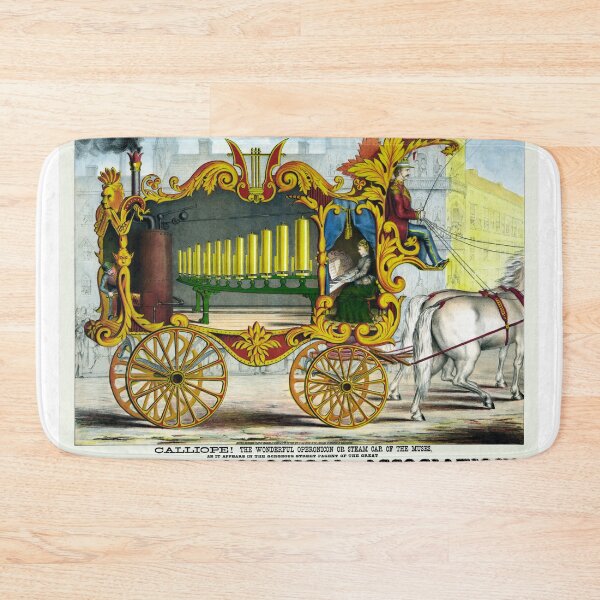 Item preview, STK501556A-Vintage poster of a calliope steam organ used in circuses. designed and sold by StocktrekImages.