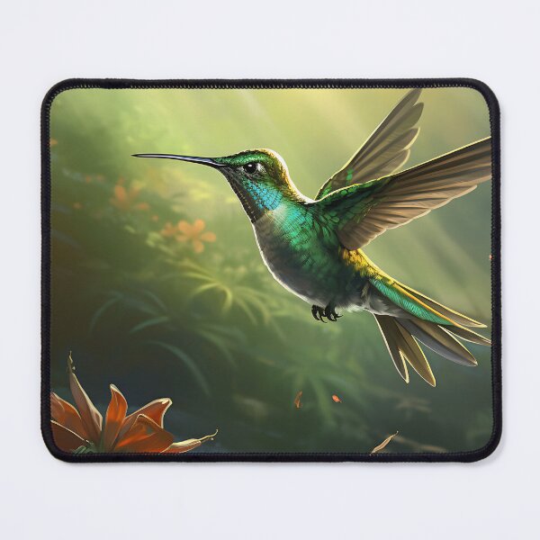 Item preview, Hummingbird in a Tropical Paradise | A Mesmerizing and Dreamlike Piece of Art for Nature Lovers designed and sold by samuelpinzon.