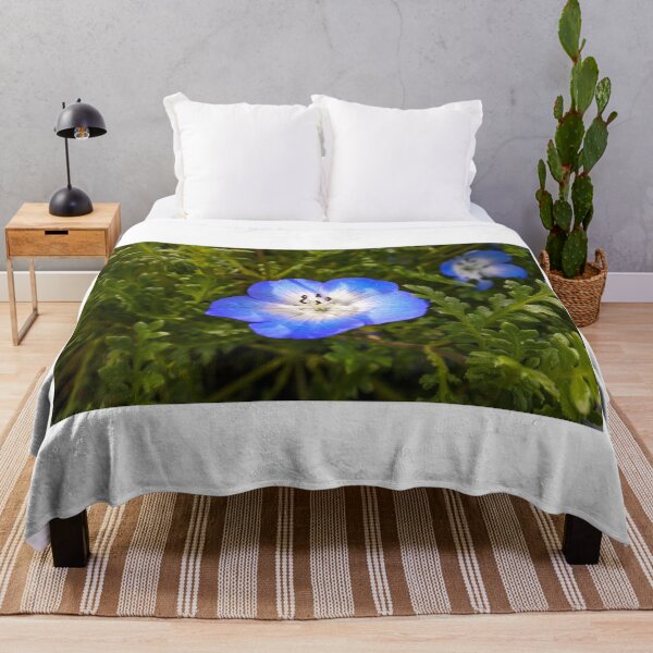 Item preview, Nemophila Menziesii - Baby Blue Eyes Flowers designed and sold by Fenderbender00.