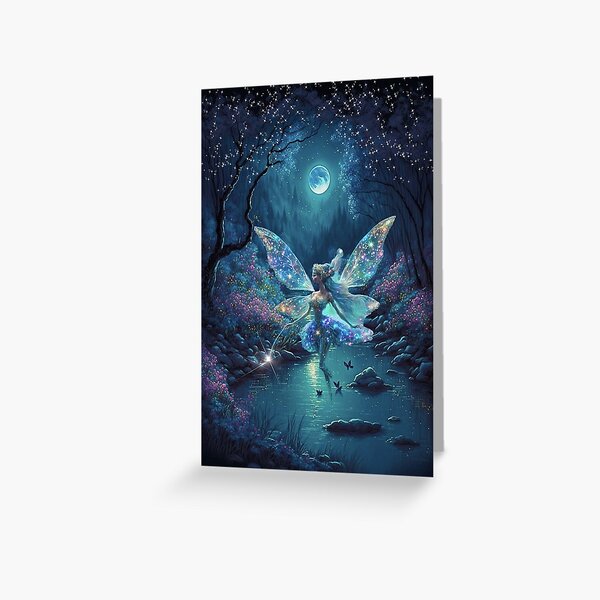 Item preview, Fairy Garden at Night designed and sold by sueviolaart.