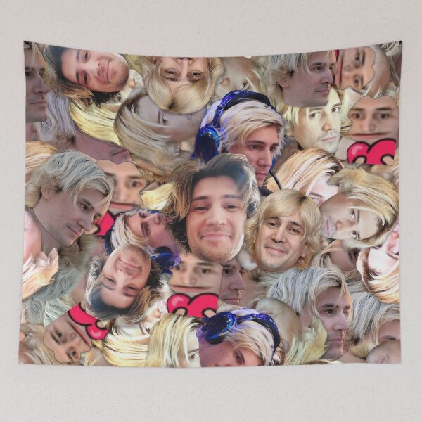 Item preview, XQC - Streamer face pattern designed and sold by ManOfManyFaces.