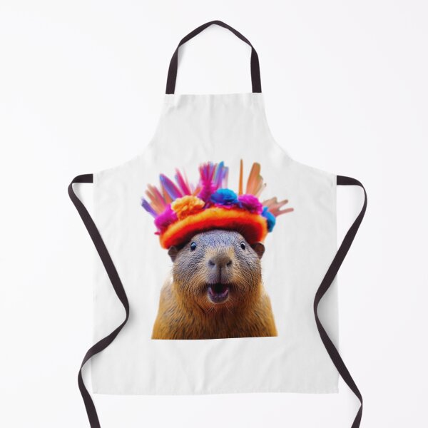 Item preview, Funny capybara in color hat. designed and sold by Dreamtodream.