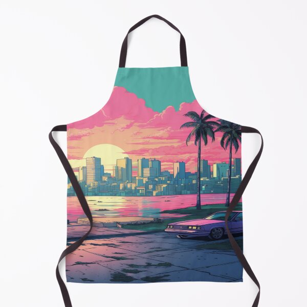 Item preview, Retro Synthwave Miami - Neon Dreams and 80s Vibes designed and sold by Brownpants.
