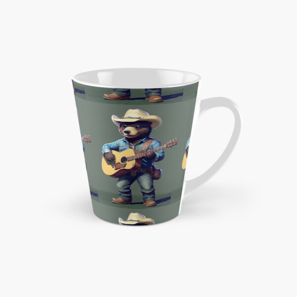 Item preview, a cool bear cowboy playing guitar designed and sold by Pelzi100.