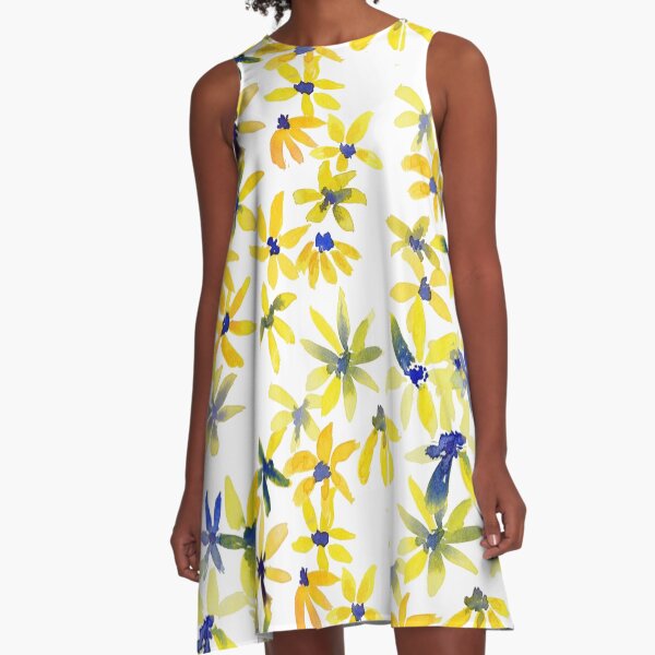 Blue Eyed Susan A-Line Dress