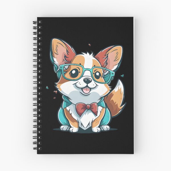 Item preview, Colorful Kawaii Corgi Nerd designed and sold by Leonardo Palumbo.