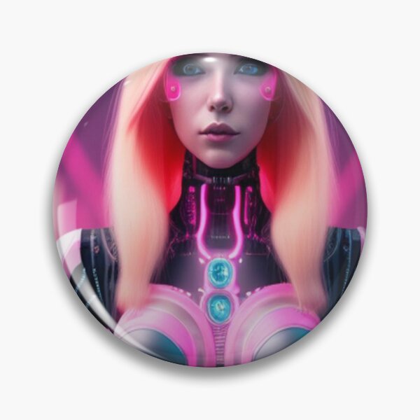 Item preview, Mujer cyberpunk en rosa designed and sold by magic6.