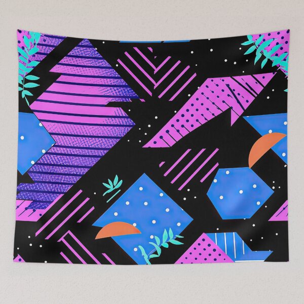 Item preview, 80s and 90s Retro Funky Synthwave Pattern designed and sold by AeonAcademy.