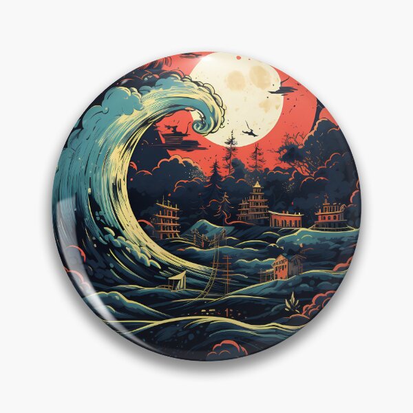 Item preview, Tsunami Waves At Sunset designed and sold by Flying Penguins.