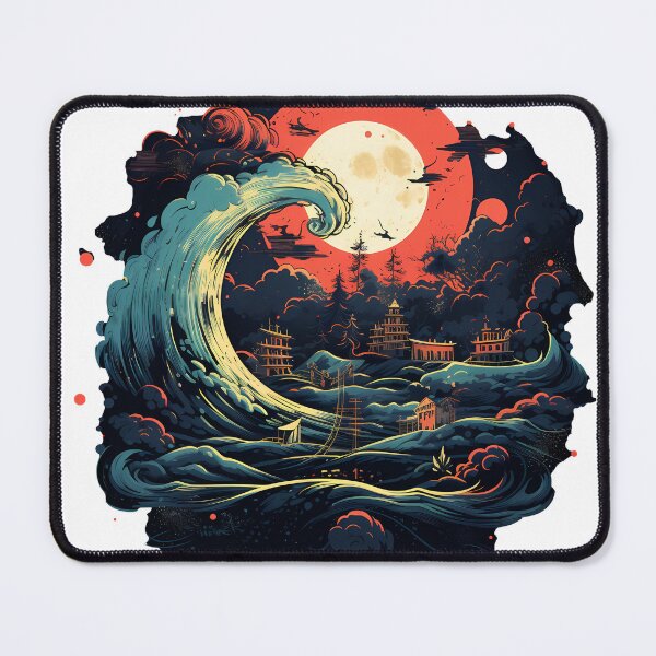 Item preview, Tsunami Waves At Sunset designed and sold by Flying Penguins.
