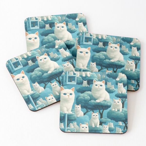 Item preview, cats and blue trees designed and sold by duangbj.