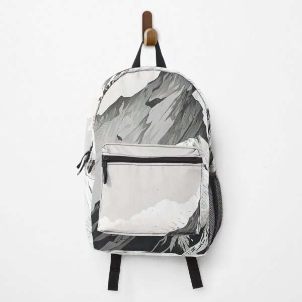 Item preview, Minimalist Peaks: Mountain Drawing on White Paper designed and sold by vicvalli.