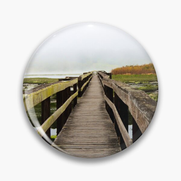 Item preview, Kirby Park Mossy Bridge with foggy sky designed and sold by Fenderbender00.