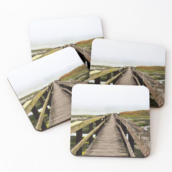 Item preview, Kirby Park Mossy Bridge with foggy sky designed and sold by Fenderbender00.