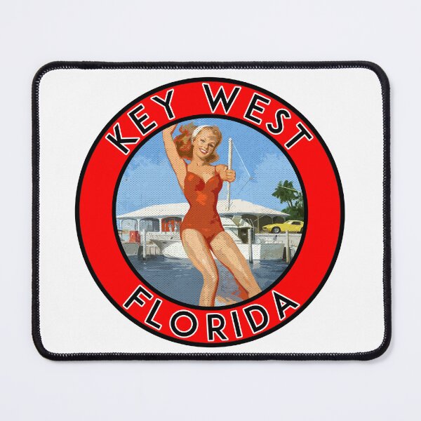 Item preview, Vintage Key West Florida Beach Ocean Water Ski designed and sold by Travel Time.