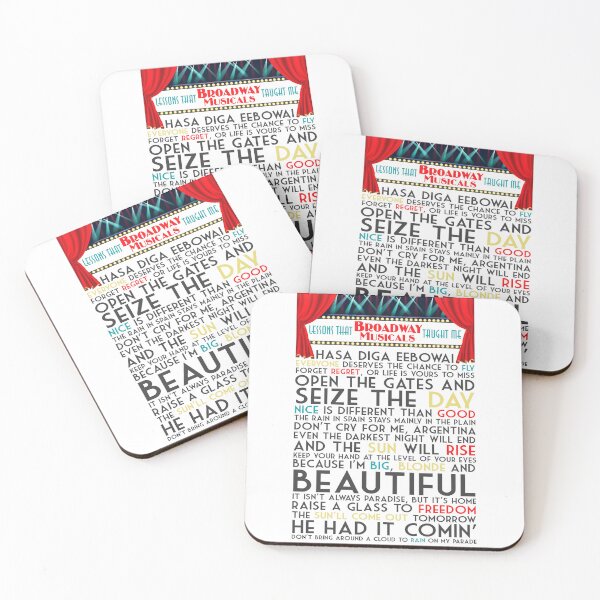 Item preview, Broadway Musicals Theater Quotes designed and sold by ALyricalMiracle.
