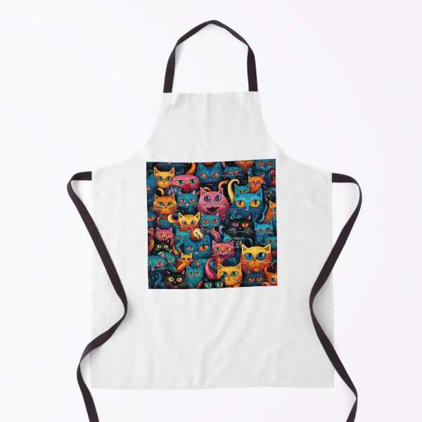 Item preview, Beautiful colourful big eye cats patter designed and sold by SmileshareShop.