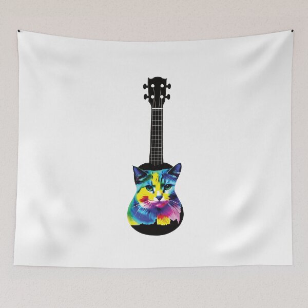 Item preview, Cat Ukulele - Ukukele designed and sold by piesdesignart.