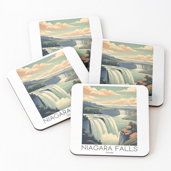 Item preview, A Vintage Travel Illustration of the Niagara Falls - Canada designed and sold by GoodOldVintage.