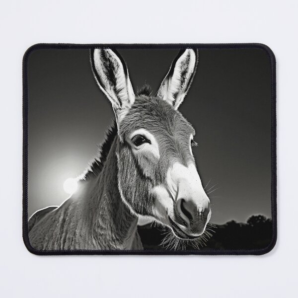 Item preview, Silhouetted Serenade: Donkey in the Moonlight designed and sold by Brendon987.