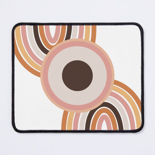 Item preview, Boho Minimalist Rainbow Circle Mod Art design in Neutral designed and sold by PaperViewStore.