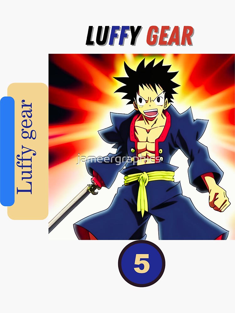 Luffy Gear 5  Sticker for Sale by animervd1