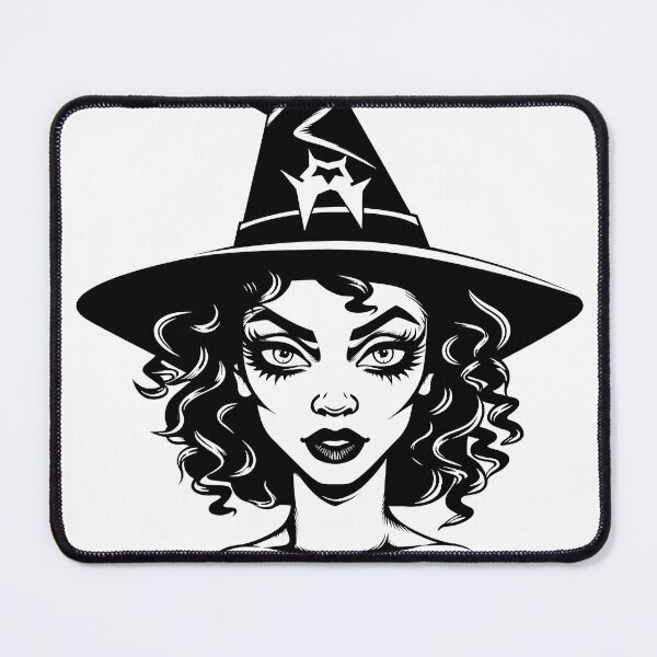 Item preview, Celebrating Black Woman Magic: Cute Halloween-Themed Witch with Hat designed and sold by Studio-Mind.