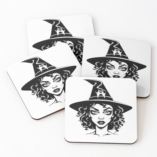 Item preview, Celebrating Black Woman Magic: Cute Halloween-Themed Witch with Hat designed and sold by Studio-Mind.