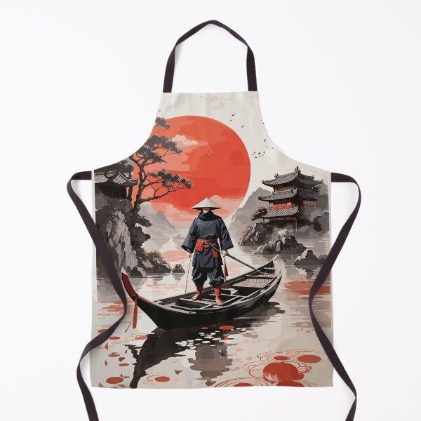 Item preview, samurai in canoe designed and sold by Lion-ZG21.