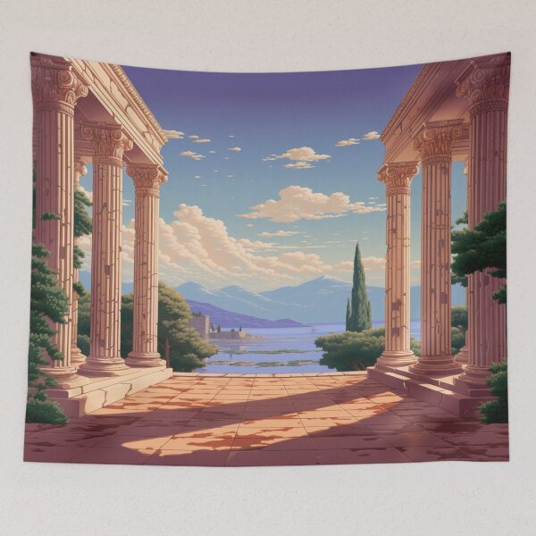 Item preview, Ancient Greek Pixel Adventure - Retro Art Revives History designed and sold by Brownpants.